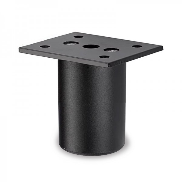 알루미늄 소파다리 침대 싱크대 가구 높이조절 철제 발통 블랙 60mm OE
