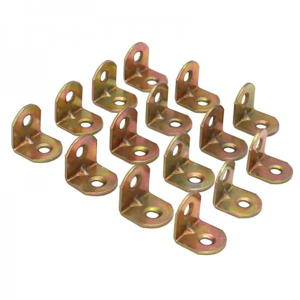 아이베란다 꺽쇠 평철 연결 철물 브라켓 라운드 천연 18x20x20mm 15개 FD