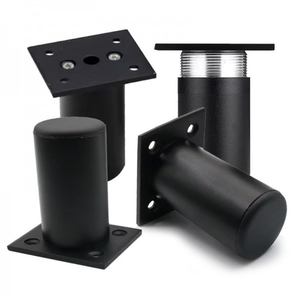 알루미늄 소파다리 침대 싱크대 높이조절 OE 블랙 60mm 4개 1세트